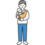 Man Holding A Baby SVG Icon